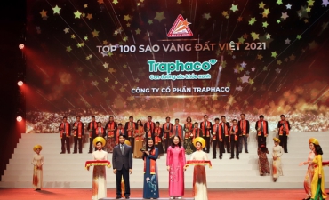 Traphaco được vinh danh Top 100 Sao Vàng Đất Việt năm 2021